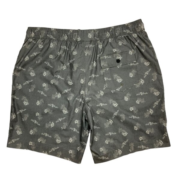 Rails Aloha Pineapple Kian Swim Trunks Short 2XL XXL Kian Gray NEW - Picture 11 of 12